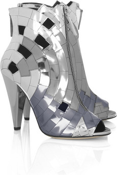 Giuseppe Zanotti for Thakoon Mirror Mosaic Ankle Boots