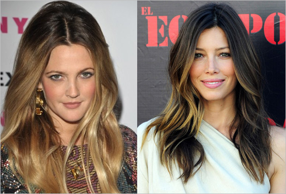 jessica biel hair color ombre. -Biel-ombre-hair-color-