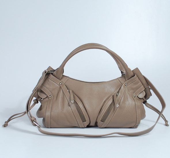 barr-+-barr-handbags-grey-zippered-satchel