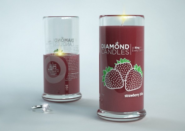 Diamond Candles soy eco-friendly candles Strawberry_Bliss_grande