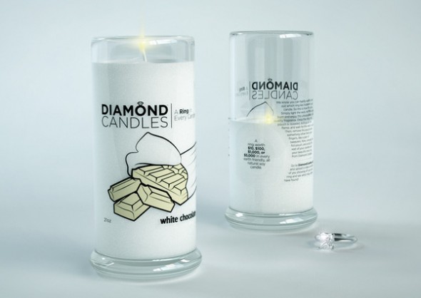 Diamond Candles soy eco-friendly candles White Chocolate_grande