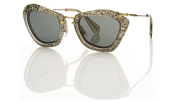 Miu-Miu-1940's-film-noir-inspired-sunglasses-for-Fall-silver-rimmed