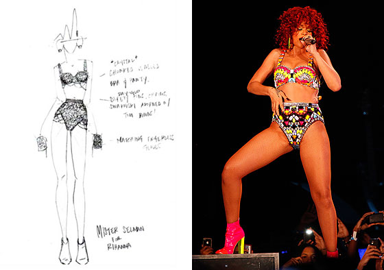 Rihanna LOUD tour custom bikini