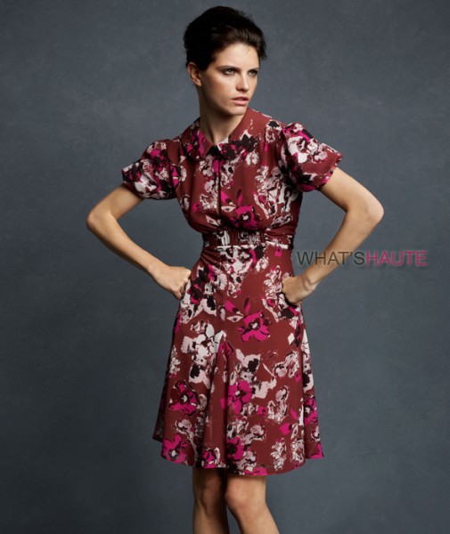 Karl Lagerfeld for Impulse only at Macy's Textured Floral Dress $109