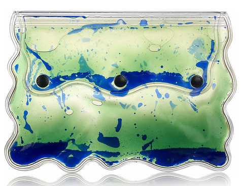 Christopher Kane Aqua gel-filled PVC clutch