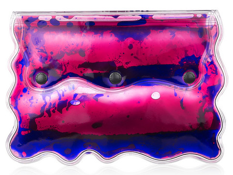 Christopher Kane Aqua gel-filled PVC clutch