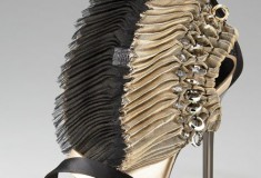 Wearable art: Diego Dolcini Fanned Zip-Back sandals