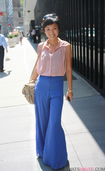 what's-haute-street-style-huiling-colorblock palazzo pants