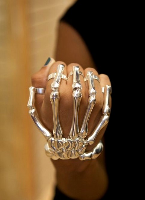 Delfina Delettrez Skeleton Hand Bracelet