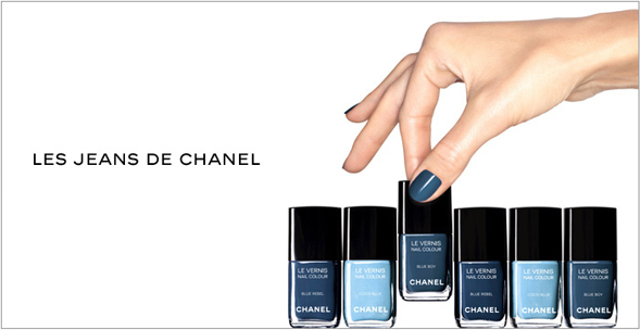 LES JEANS DE CHANEL blue denim limited-edition nail polish collection what's haute