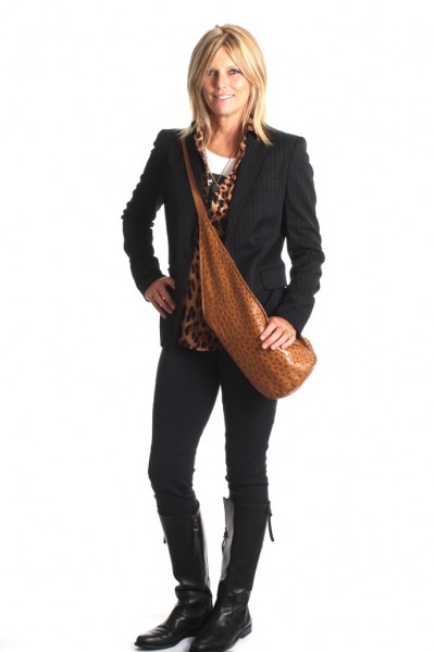 Patti Hansen launches Hung On U handbag line of crossbody bags, sold exclusively at Barneys New York what's haute