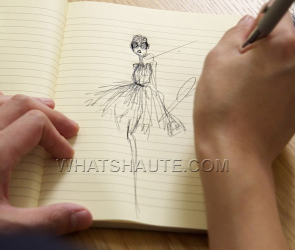 Jason-Wu-for-Target-sketches-on-yellow-legal-pad-what's-haute