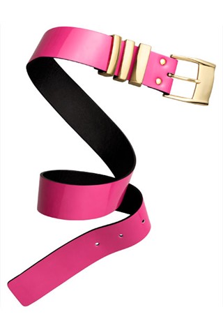 Versace for H&M - pink leather belt