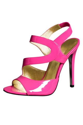 Versace for H&M - pink leather strap sandals