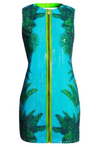 Versace for H&M - printed sequin dress