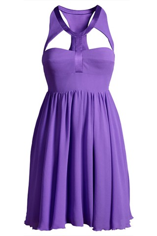 Versace for H&M - purple silk dress