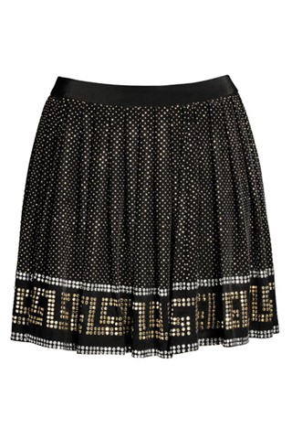 Versace for H&M - silk studded skirt