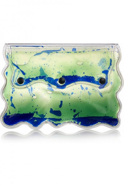 Christopher Kane Aqua gel-filled PVC clutch