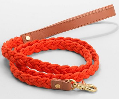 Tory Burch braided dog leash