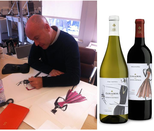 Simon Kneen Banana Republic for Clos du Bois limited-edition holiday wines