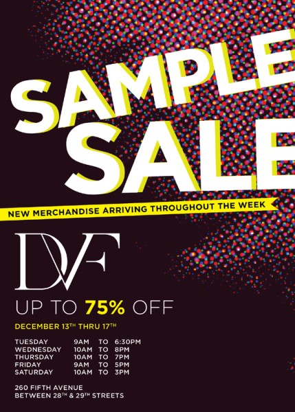 Diane von Furstenberg sample sale