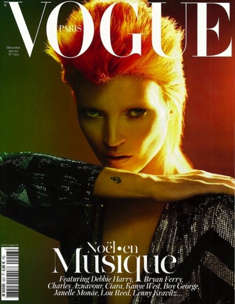 Kate Moss channels David Bowie for Vogue Paris cover