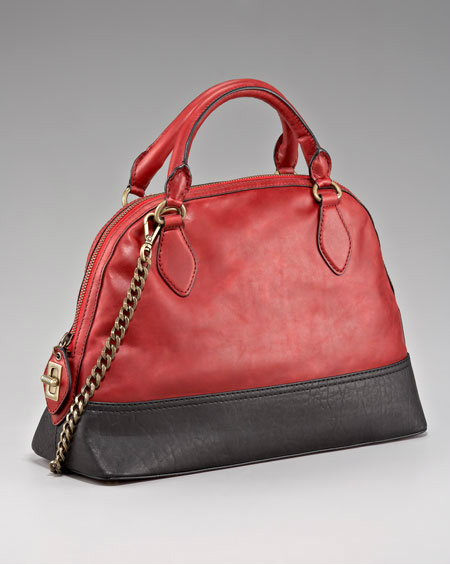 Olivia-Harris-Bowler-Style Colorblock Bag