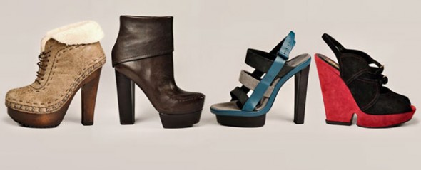 Lanvin, Prada, Sergio Rossi and Balenciaga shoes
