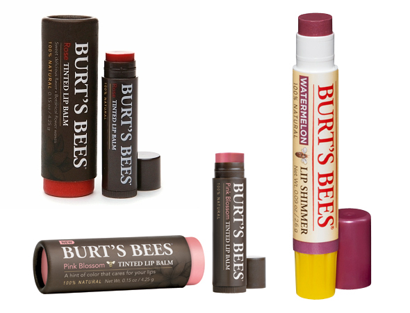 Burt's Bees Tinted Lip Balm and Lip Shimmer