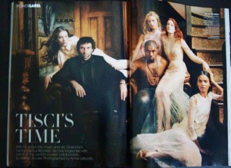 Kanye West, Riccardo Tisci & Florence Welch in Vogue
