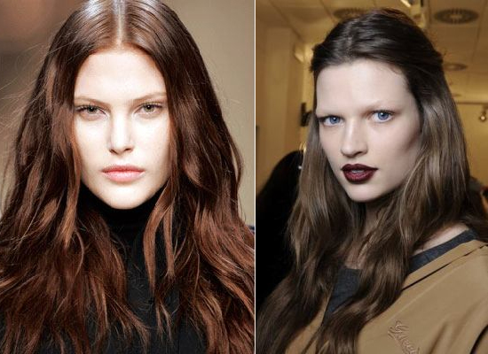 Milan Fashion Week chocolate brown hair