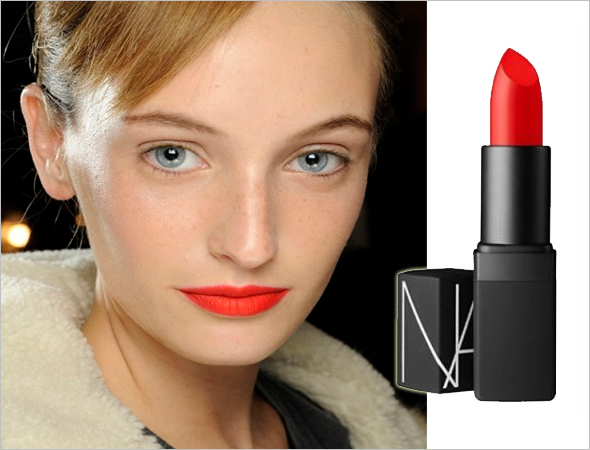 Nars Heatwave and neon lips at Thakoon