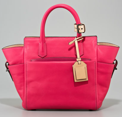 Reed Krakoff Mini Atlantique Tote in Acid Pink