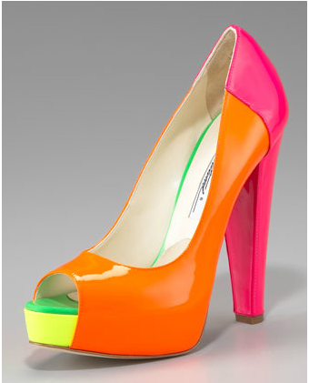 Brian Atwood Alima Colorblock Fluorescent Platform Pump