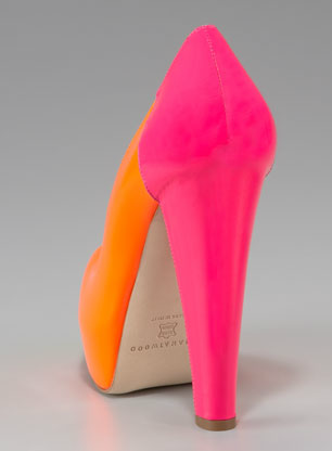 Brian Atwood Alima Colorblock Fluorescent Platform Pump