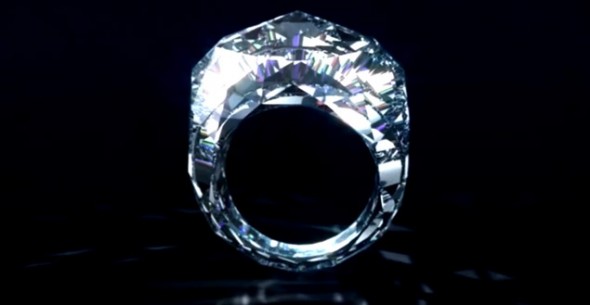 Swiss jeweler Shawish creates ring made entirely of a 150-carat diamond