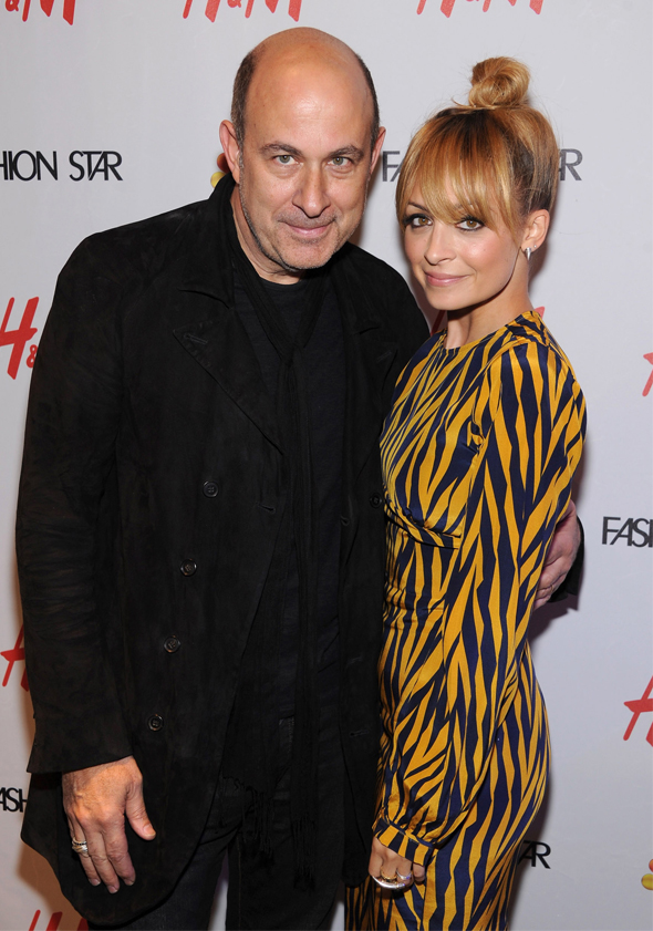 John Varvatos and Nicole Richie at H&M Fashion Star party