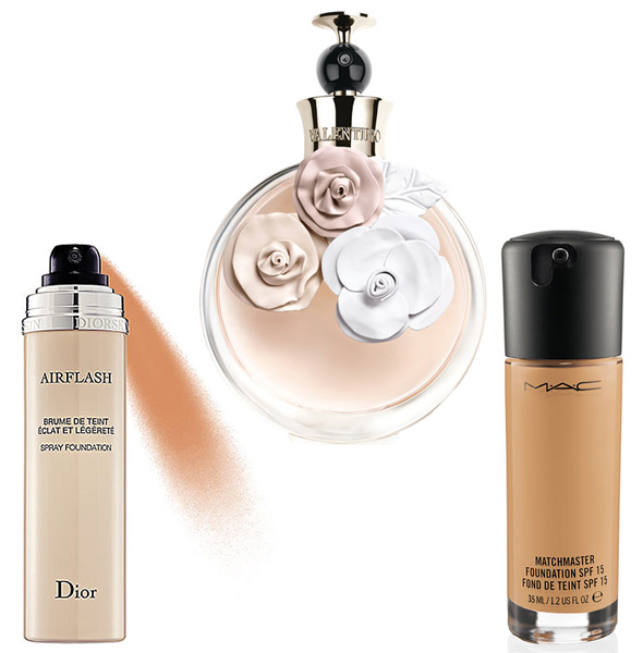 Diorskin-Airflash-Spray-Foundation-Valentina-Eau-de-Parfum-by-Valentino-M.A.C.-Matchmaster-Foundation