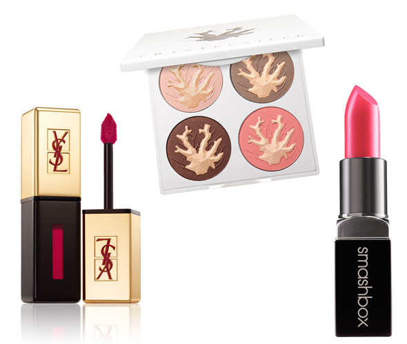 YSL-Glossy-Lip-Stain-Chantecaille-Coral-Reef-Palette-Smashbox-Cosmetics-Be-Legendary-Lipstick