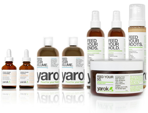 Yarok Haircare Feed Your Hair products - shampoo, conditioner, shine serum, mousse, scalp serum