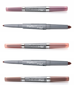 Wet n Wild Perfect Pair Lip Wands-Nearly Nude 121, Brandy Wine 122A, Sensual Peach 122, Passion Plum 123, Hanky-Pinky 120