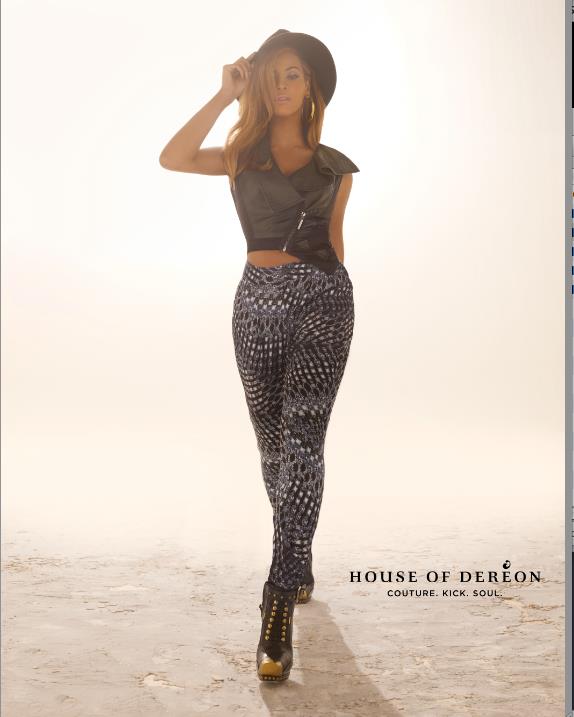 Beyonce in House of Deréon Fall 2012 campaign - Look 3