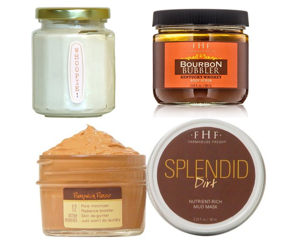 Farmhouse Fresh Bourbon Bubbler Kentucky Whiskey Body Scrub, Splendid Dirt Mud Mask - Pumpkin Puree, Whoopie! Shea Butter Cream