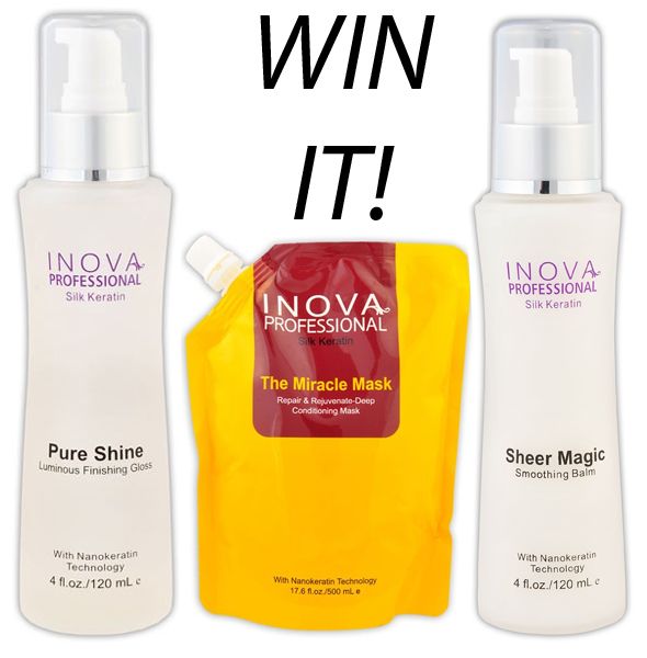 WIN IT-Inova Products Silk Keratin Pure Shine, Silk Keratin Sheer Magic and Silk Keratin The Miracle Mask