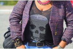 My style: Skulls & boyfriends (e.vil tank + H&M jeans + Prada sandals)