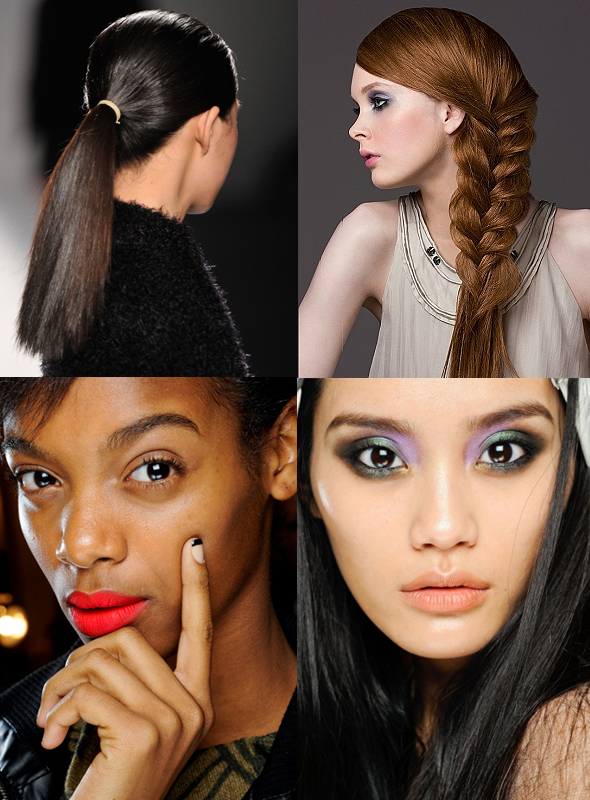 Fall 2012 hair and makeup beauty trends