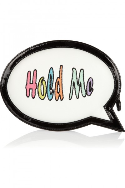 Sophia Webster Hold Me Speech Bubble leather clutch