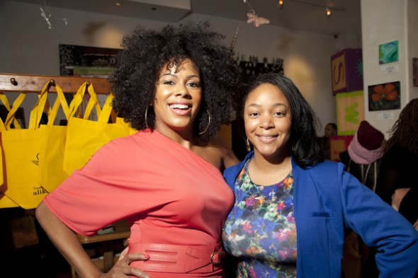 Valincia Saulsberry of "Chicagolicious" & Rochelle Graham of Alikay Naturals host event at SWING Harlem to support cervical cancer education