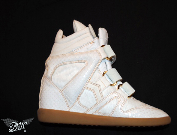 Beyonce Isabel Marant King Bey wedge sneaker side view