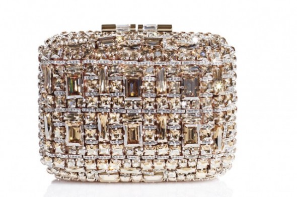 Brian Atwood bridal Swarovski clutch bag